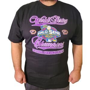 Vintage 2001 Arizona Diamondbacks World Series Champions Shirt XL Y2K MLB Gift